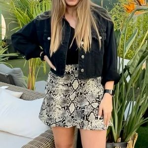 Snake Print Skirt